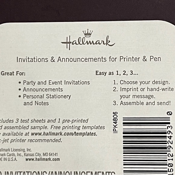 Hallmark Invitations & Announcements for Printer & Pen - Picture 9 of 9